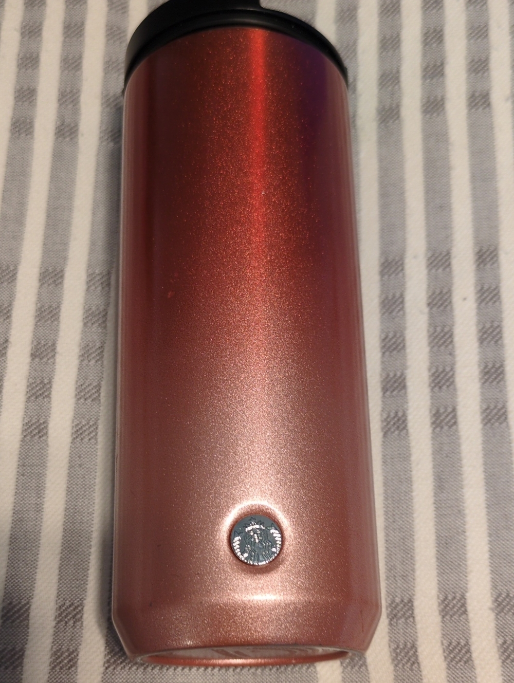 Starbucks Metallic Red-to-Rose Gradient Travel Tumbler